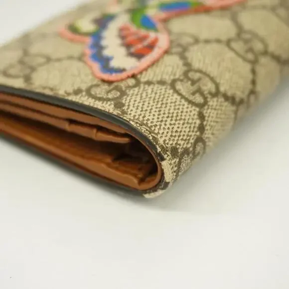 Gucci Wallet GG Supreme Brown Gold hardware - Picture 5 of 11